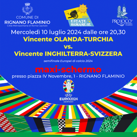 10 luglio: Semifinale Europei di calcio 2024