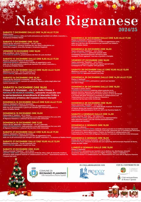 Programma completo degli eventi del Natale 2024