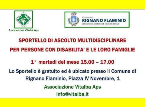 sportello ascolto persone disabili