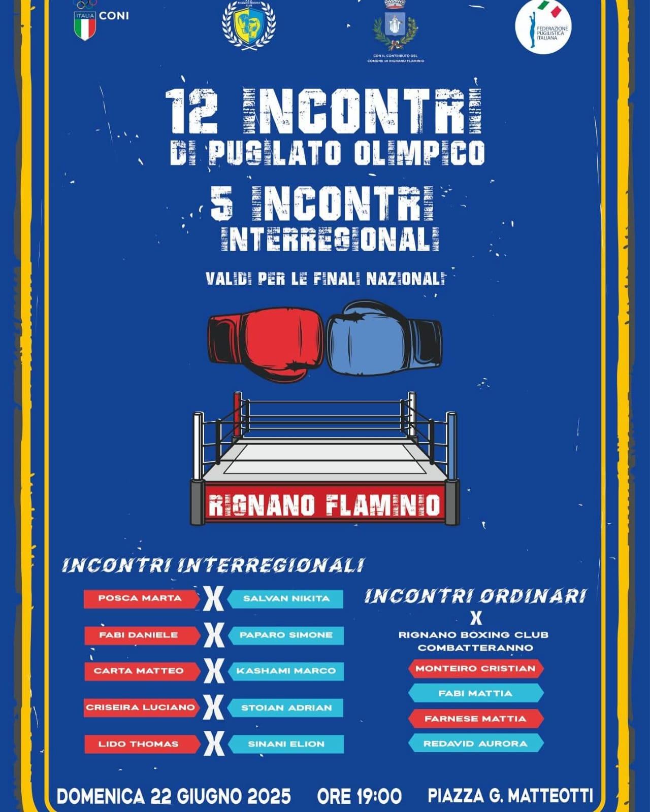 incontri pugilato